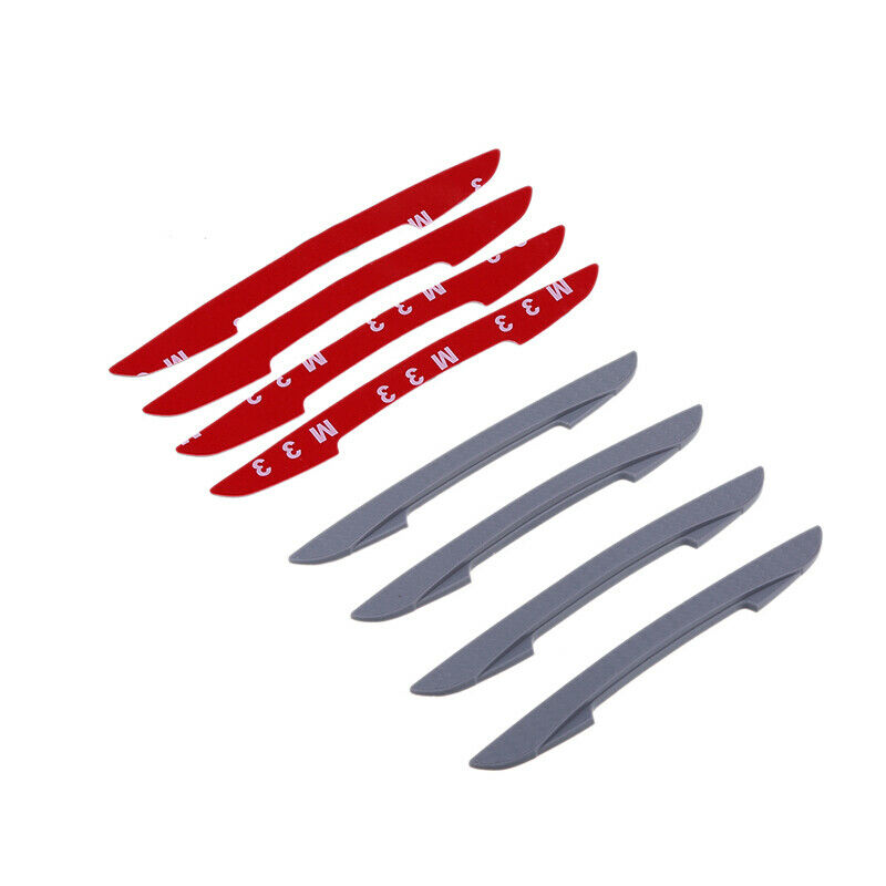 4X Car Door Bumper Edge Guard Protection Anti-Collision Scratch Strip Grey