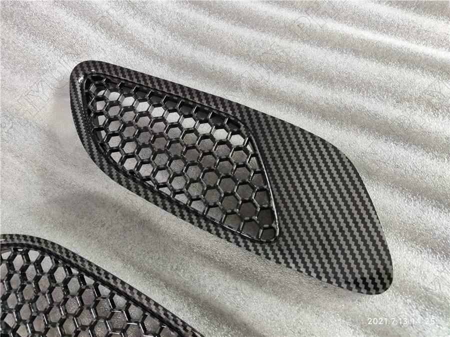 2x Carbon Fiber Style Bonnet Vent Hood Air Vents For BMW E90 E91 E92 E93 M3 Type