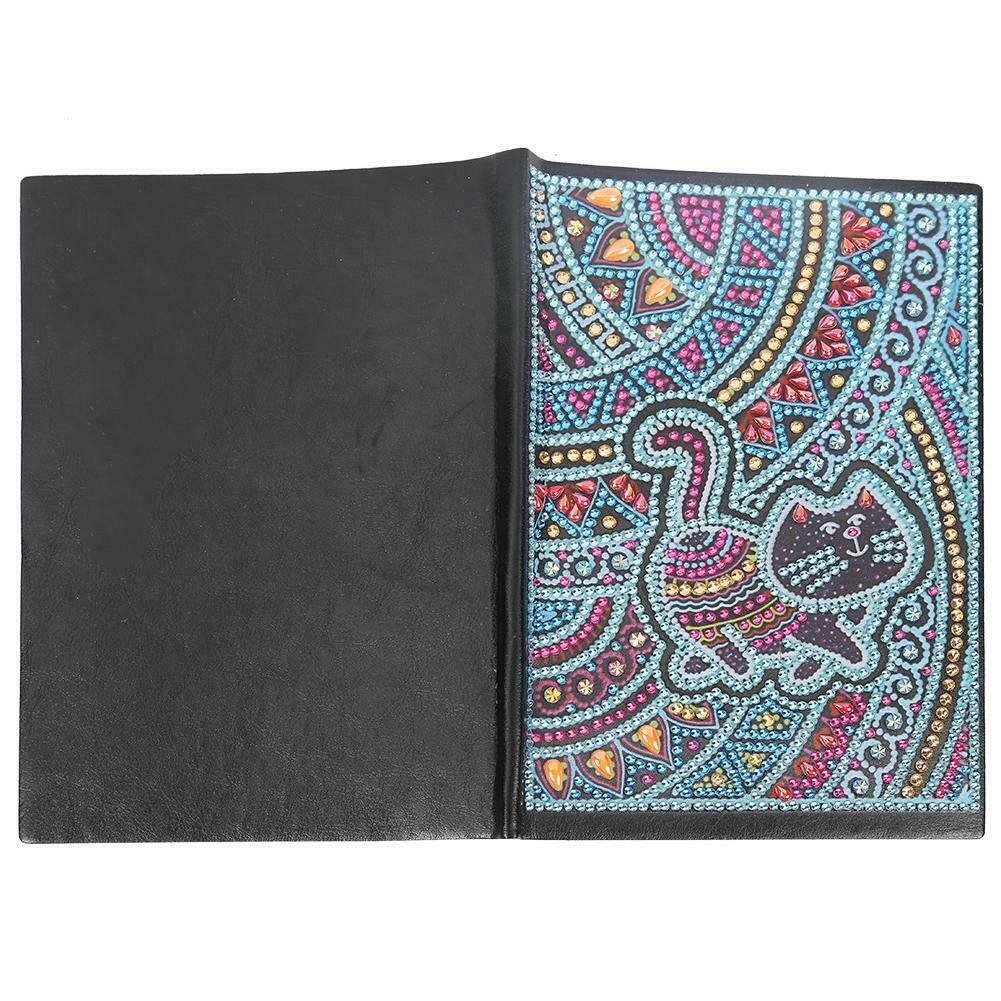 DIY Cat Special Shaped Diamond Painting 50 Pages A5 Notebook Sketchbook @