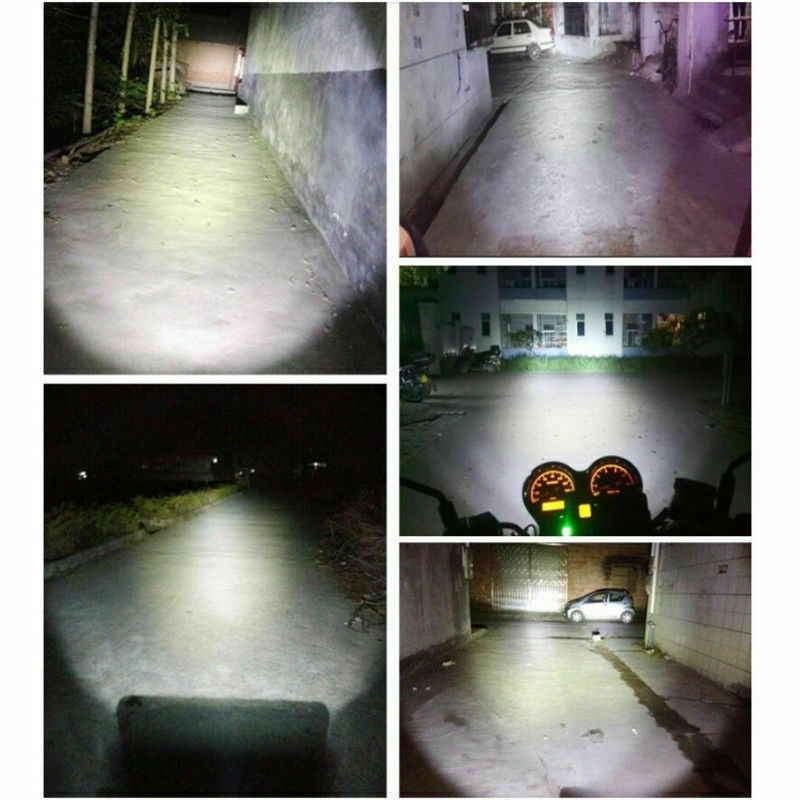 H6 BA20D DC12V LED COB Motorcycle Bike Hi/Lo Headlight Lamp Bulb 6000K 2000LM_US