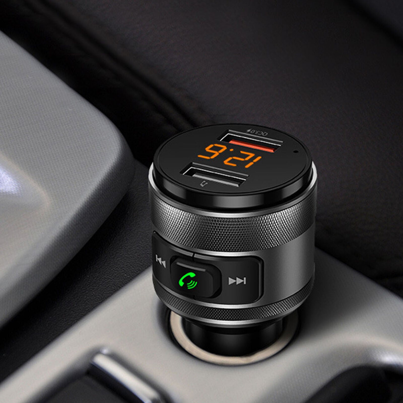 ã€2019 NEWã€‘QC3.0 Wireless Bluetooth Car Kit FM Transmitter Radio MP3 USB Charger