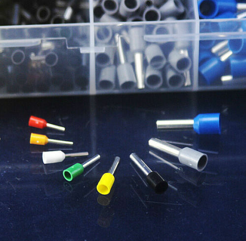 800 Wire Copper Crimp Connector Insulated Cord Pin End Terminal AWG 22 to 10