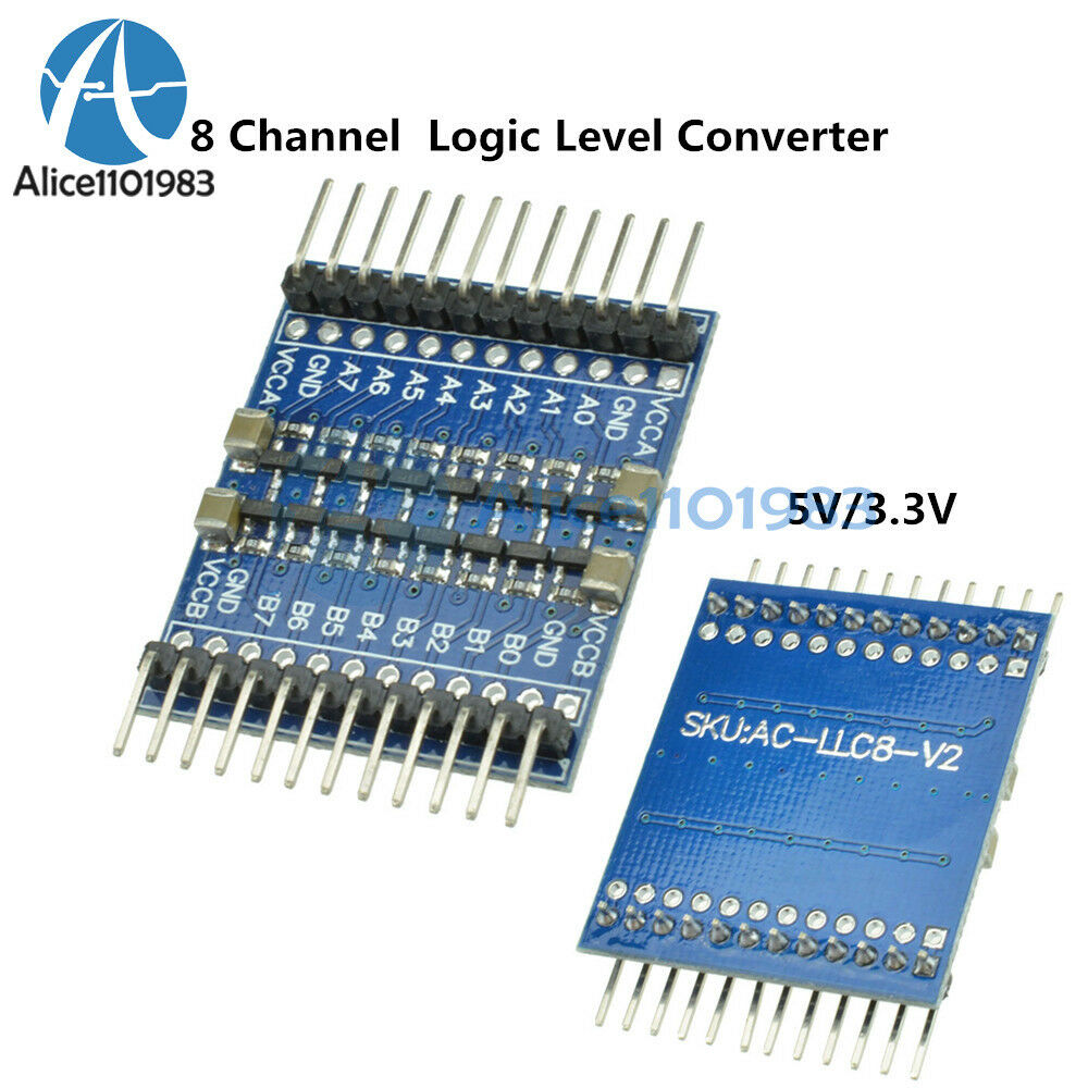 8-Channel IIC UART SPI TTL Logic Level Converter 5V/3.3V Bi-Directional Module