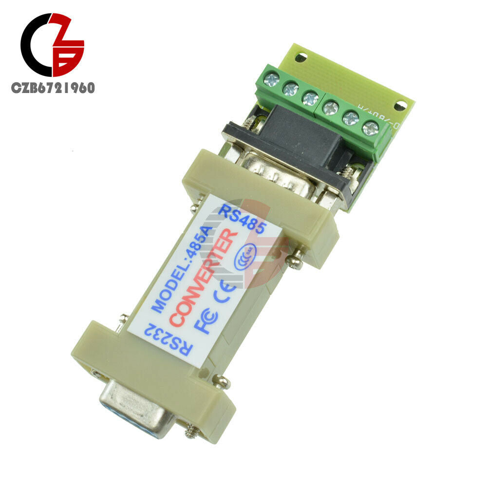 10X RS232 to RS485 9Pin 1.2KM Data Interface Communication DB9 Adapter Converter