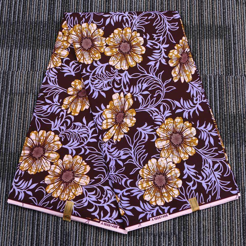 1 Yard Flower Printed Polyester Cloth Fabric DIY Sewing Garment Dress Material