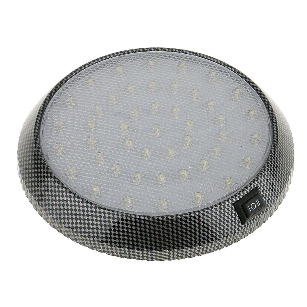 Round White DC 12V 46 LED Dome Roof Ceiling Light for Car Truck Camper Boat