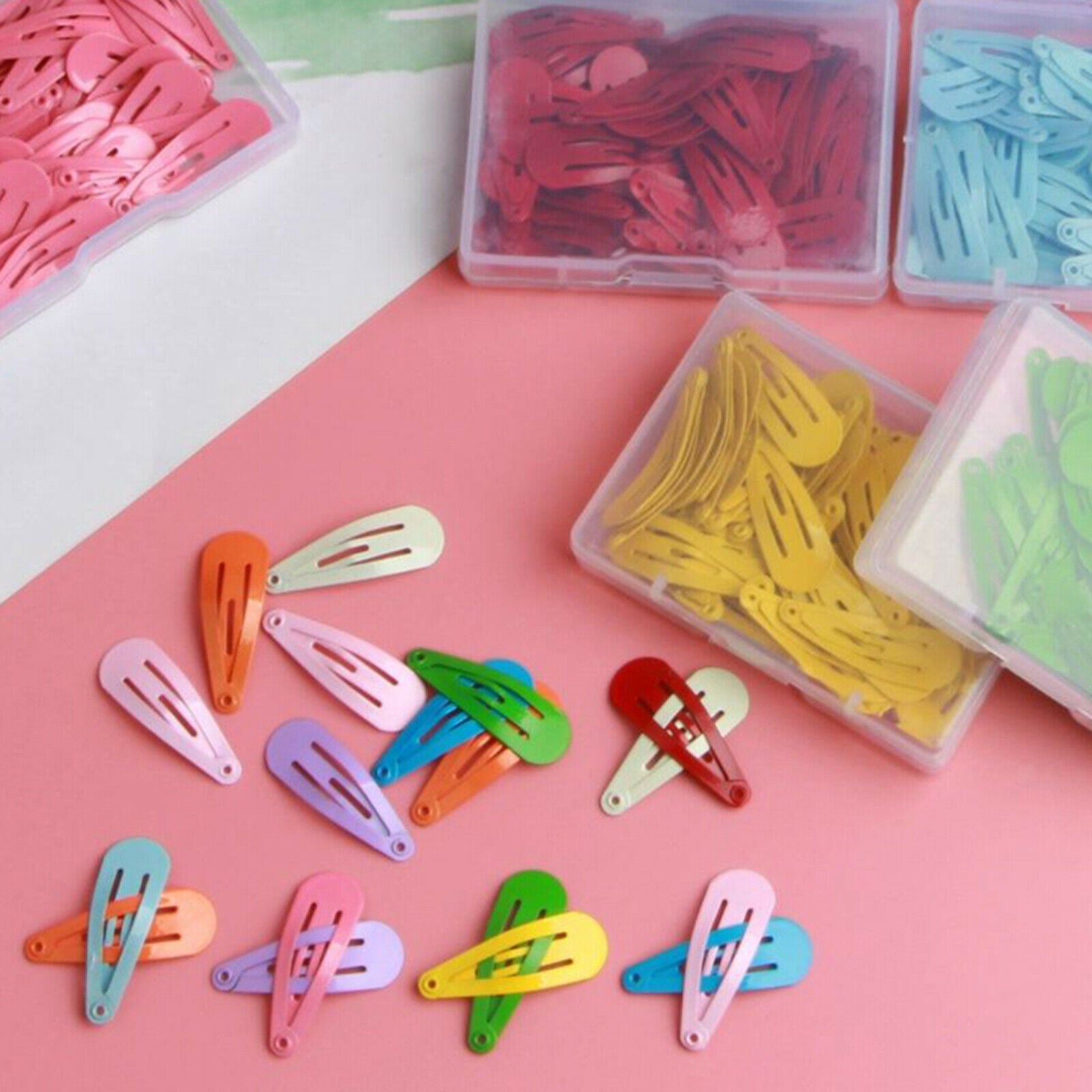 50Pcs No-Slip Hair Barrettes Girls Womens Wedding Dance Party Hair Clip