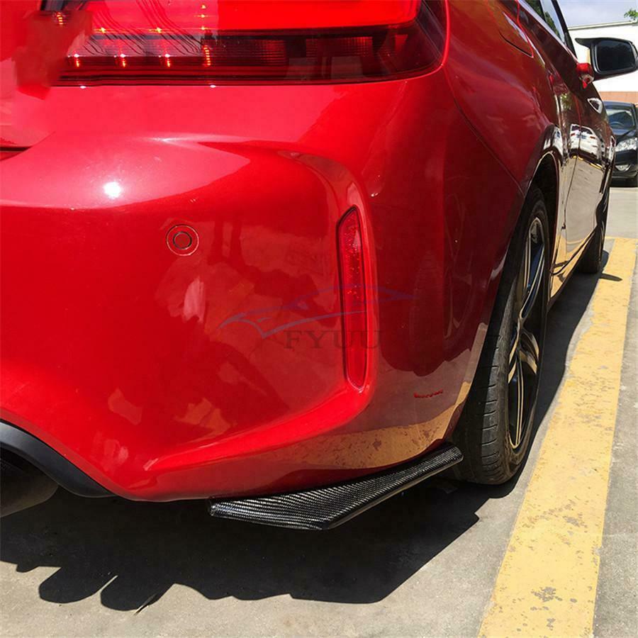 2 Pieces ABS Stylish Car Bumper Rear Lip Wrap Angle Splitters For Most Vehicles