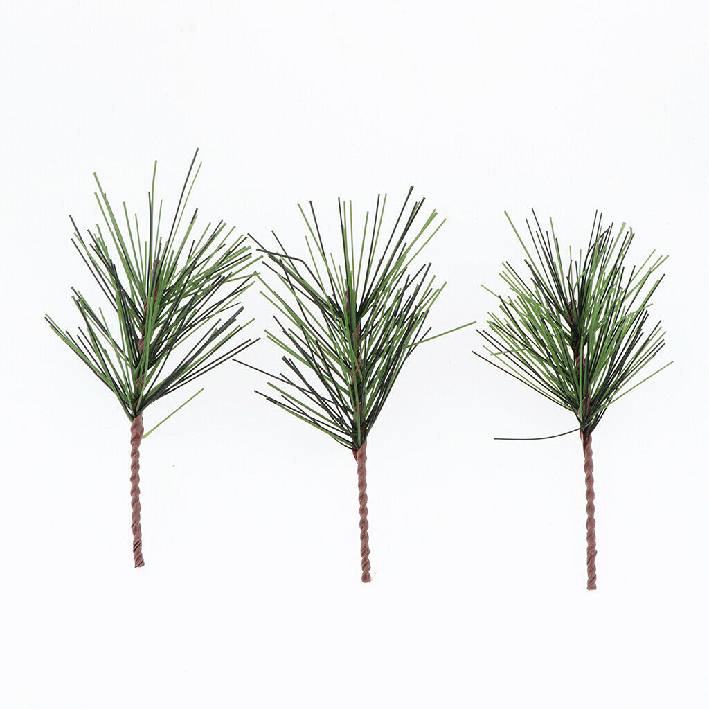 100x Artificial Greenery Pine Needle Garland Pine Picks Christmas Home Decors