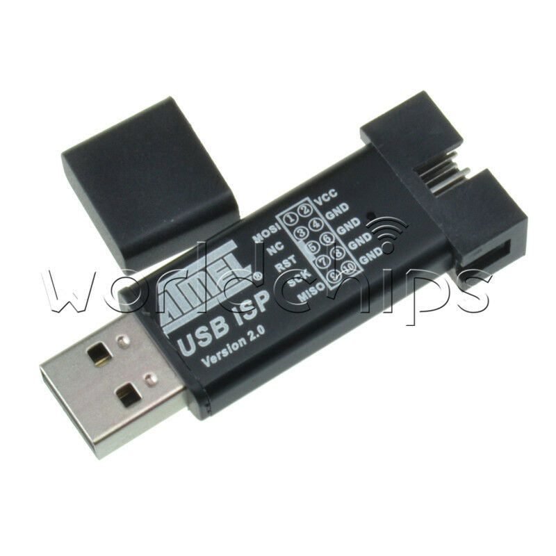 USB ISP USBISP USBASP ASP Programmer for 51 ATMEL AVR WIN7 64 Random Color