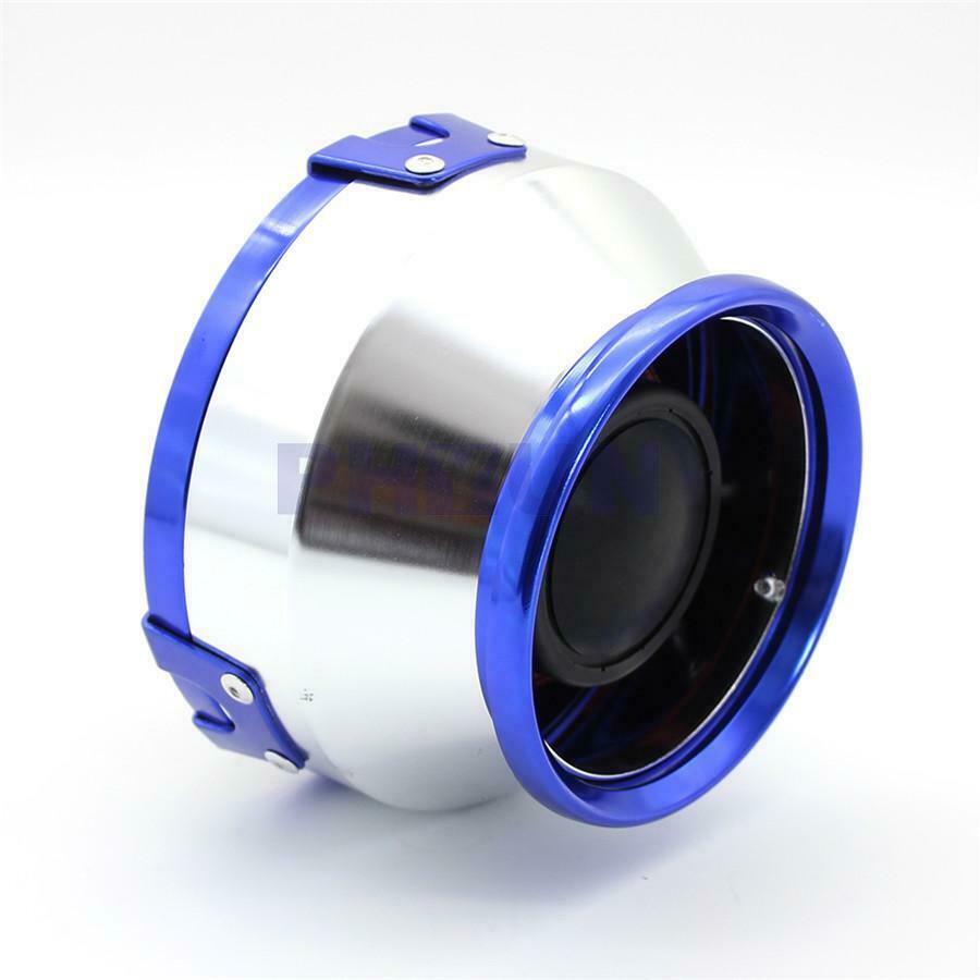 1pc Blue 76mm High Flow Air Filter For Car SUV Motorcycle 3inch Open Air Cleaner