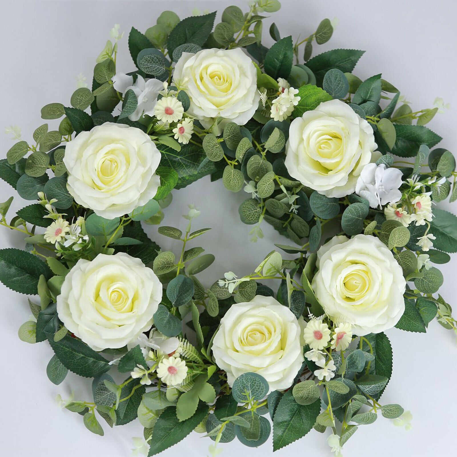 22 inch Artificial Flower Wall Door Hanging Wreath