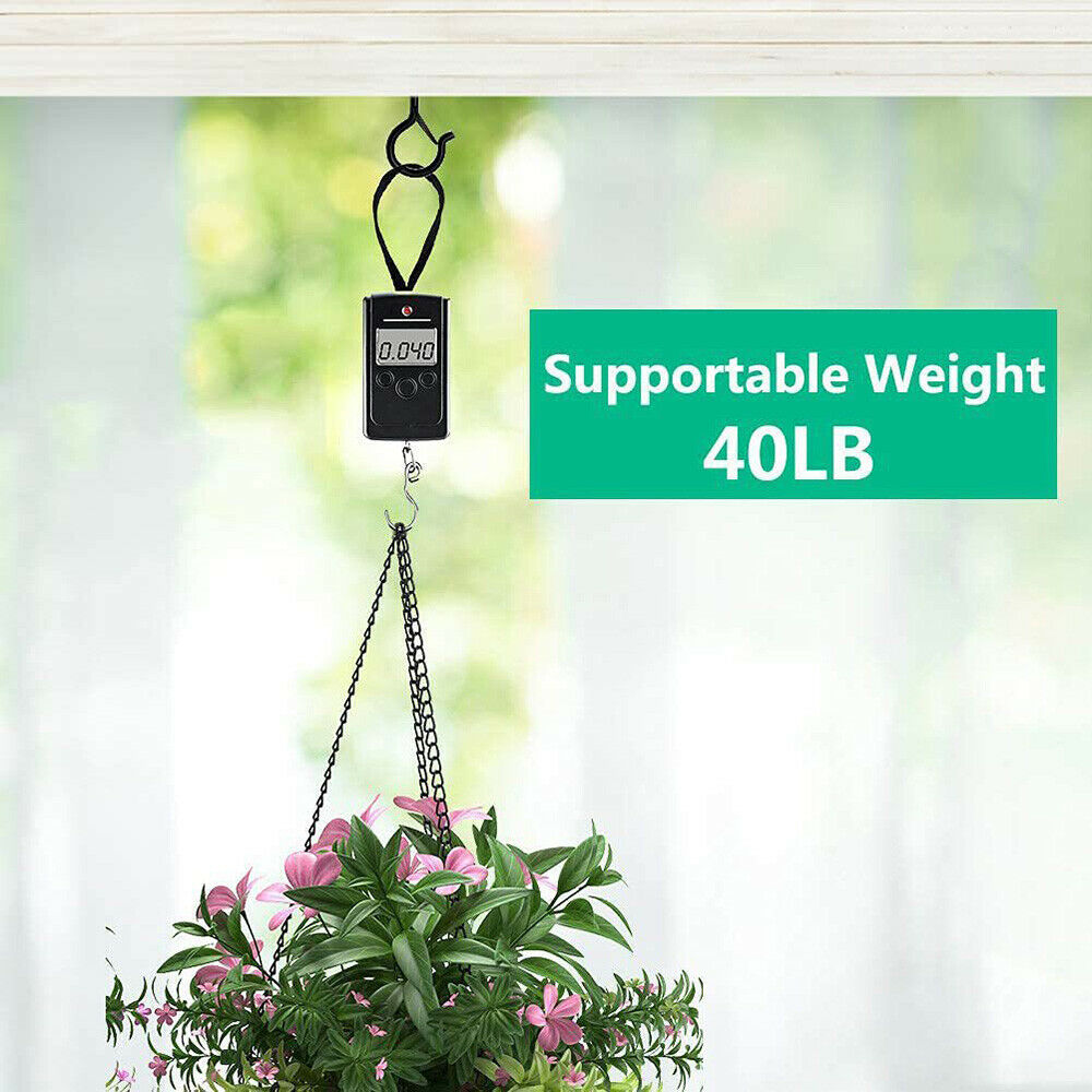 20Pcs Heavy Duty Screw-in Hooks with Windproof Safety Buckle for Hanging Clips