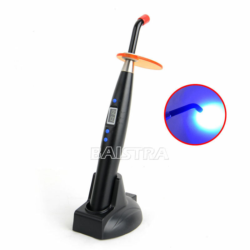 2X Woodpecker Style Dental LED Curing Light Lamp Teeth Whitening Black