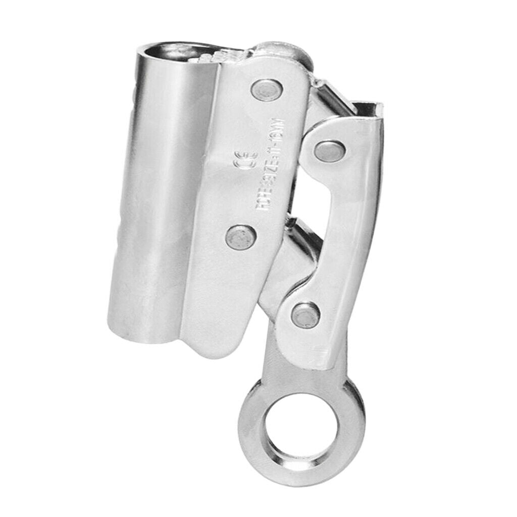Climbing Fall Protect Carabiner Rope Grab Ascender 11-16mm Rope Rappelling