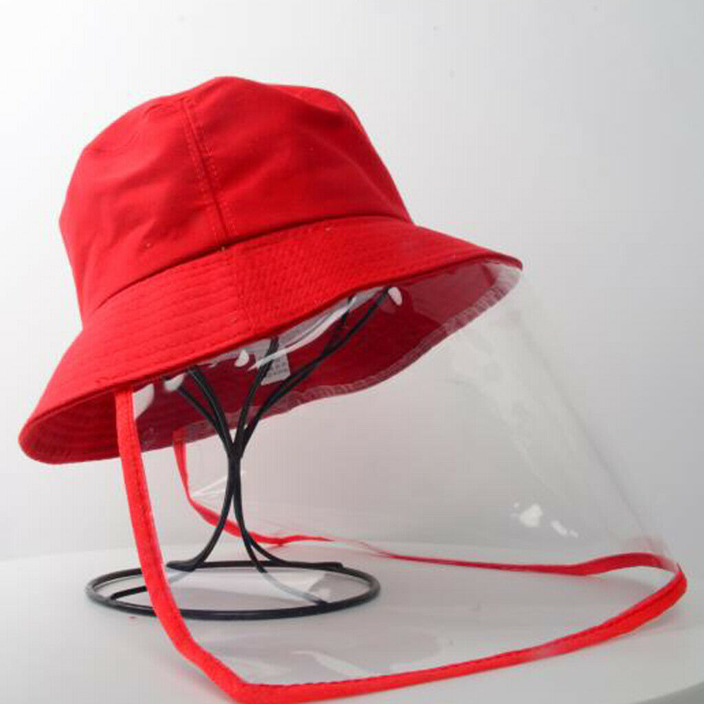 Bucket Hat Windproof Sun Protection Outdoor Fishing   Hat Red