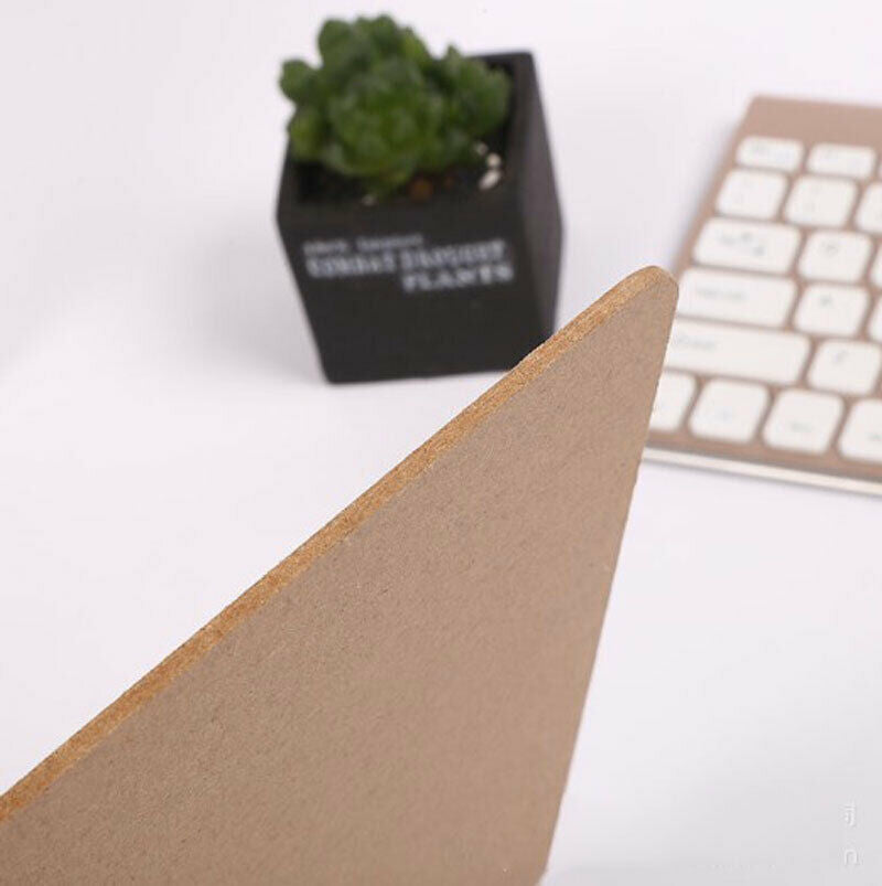 5Pcs A5 Clipboard Hardboard with Chrome Clip Wooden Small Menu Board 153X230Mm