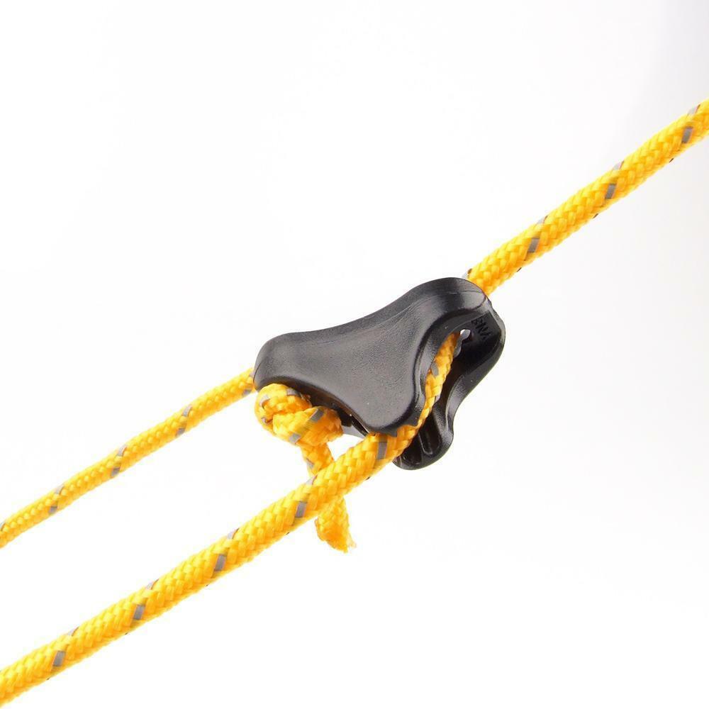 10 x Camping Awning Tent Guy Line Runners Guyline Cord Rope Tensioners 22mm L30
