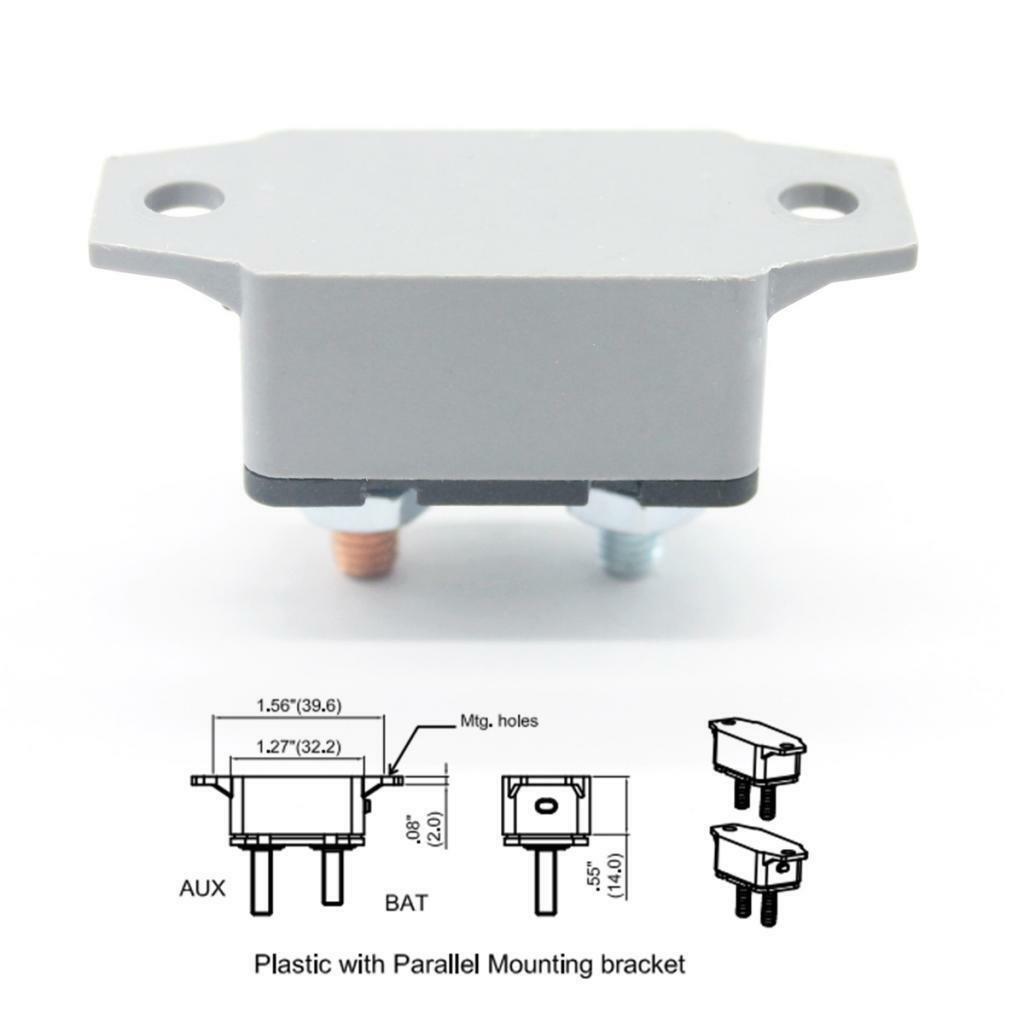 Waterproof 30 Amp Circuit Breaker With Bolt Replacement Fuse Holder
