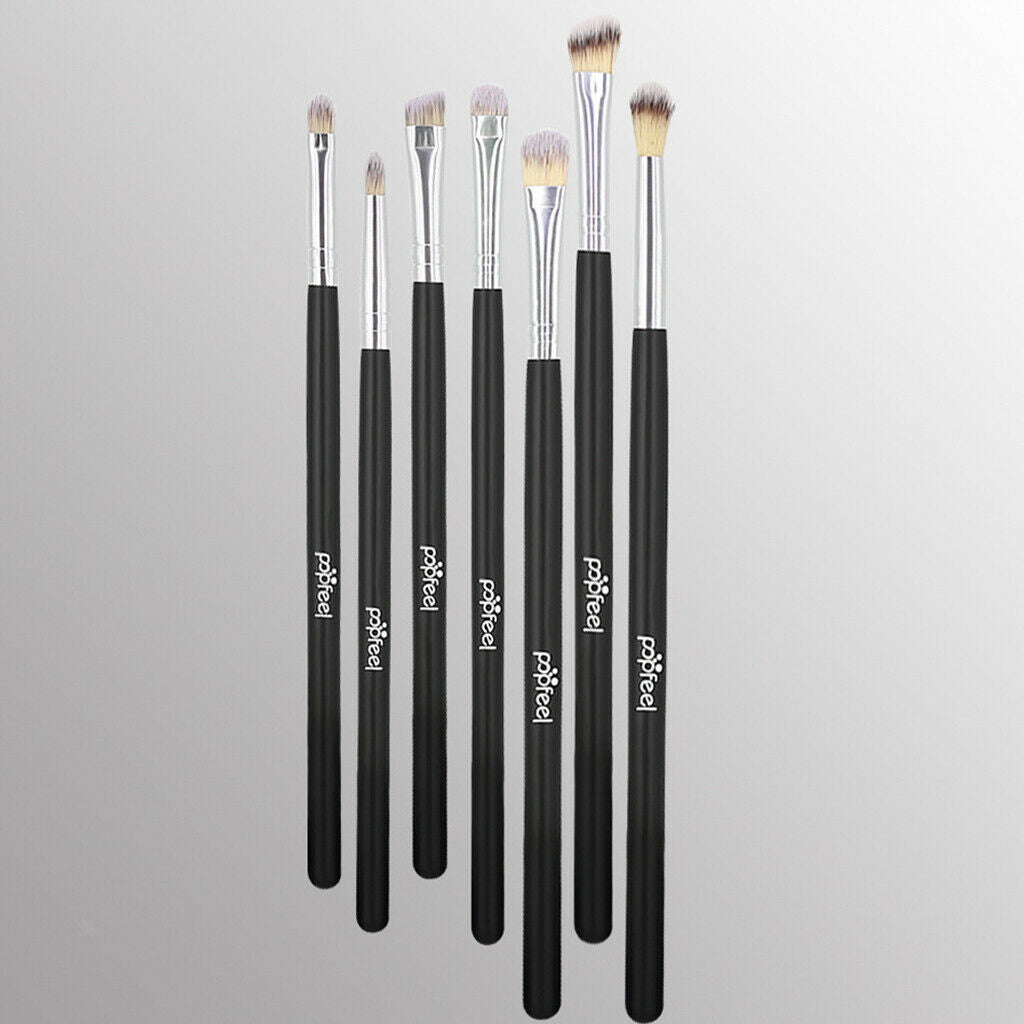 7x Eye Makeup Brushes Set Eyeshadow Eyebrow Blending Shading Cosmetic Brush -