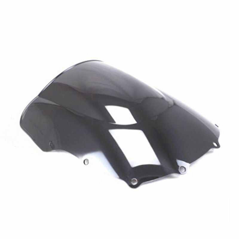 Black Double Bubble Windshield  for Kawasaki ZZR400/93-07 ZZR600/93-04