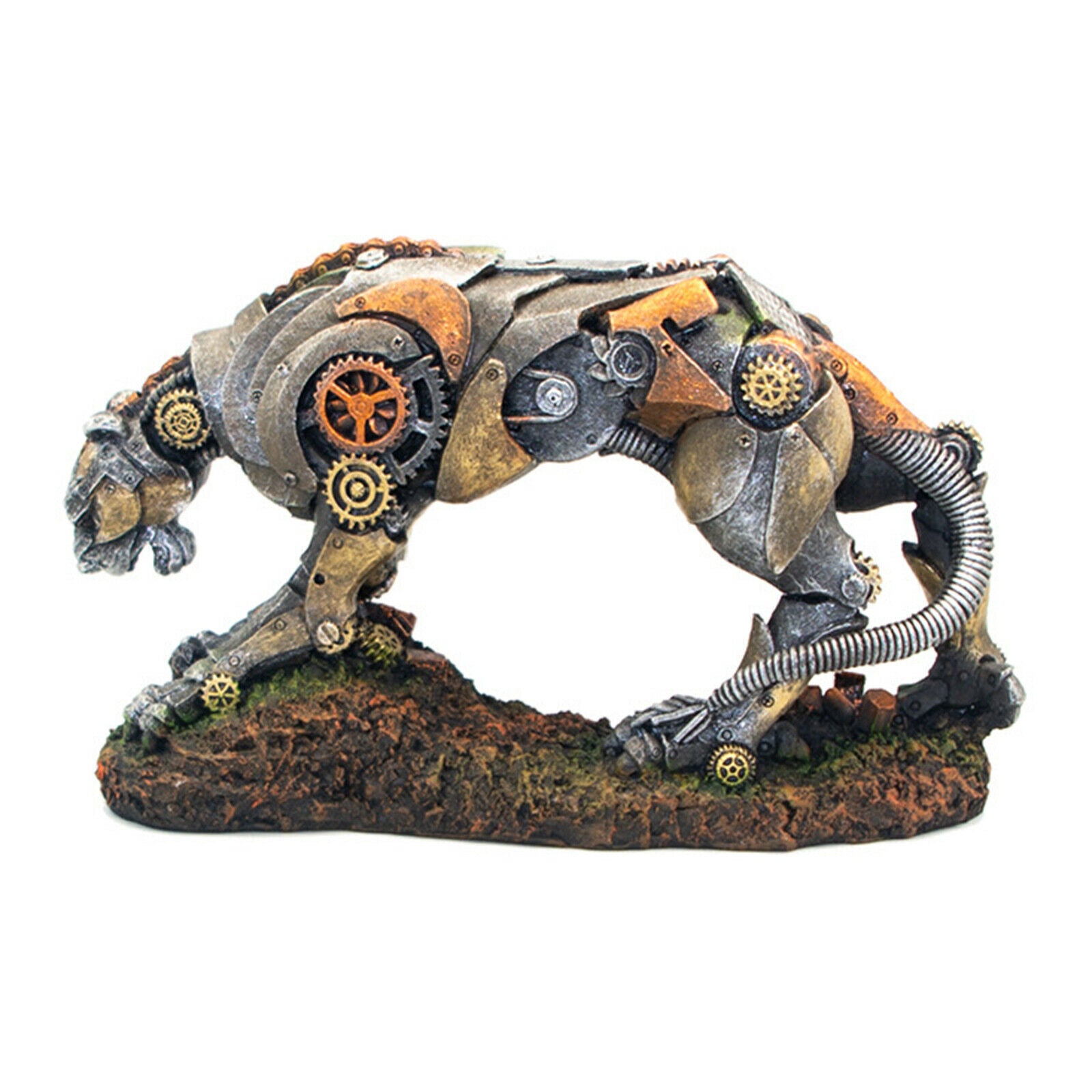 Creative Aquarium Ornament Gear Leopard Fish Tank Fishbowl Barrel Waterscape