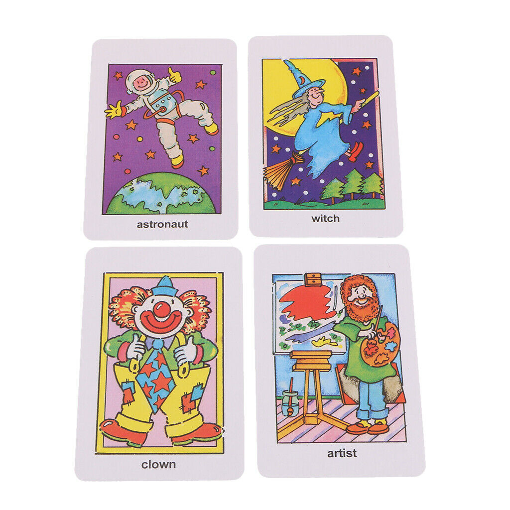 36 Pieces Preschool Educational Sight Word Flash Cards Picture Word Card #2