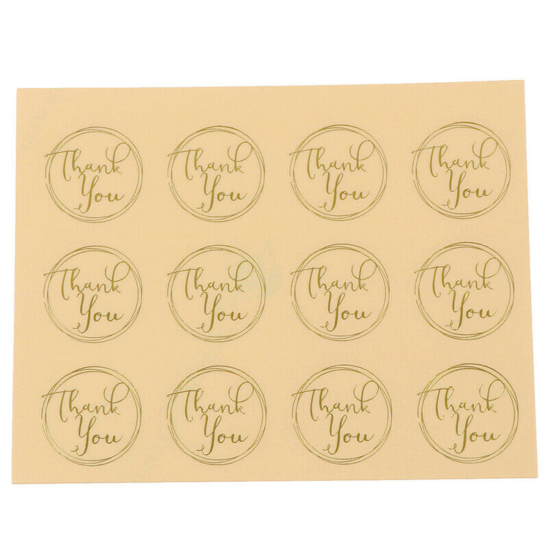 120pcs Transparent Round Thank You Sealing Stickers Baking DIY Gift Box L.l8