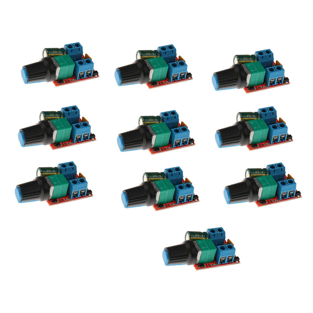 10x Motor PWM Speed Controller 5A DC 3V-35V Speed Control Switch LED Dimmer