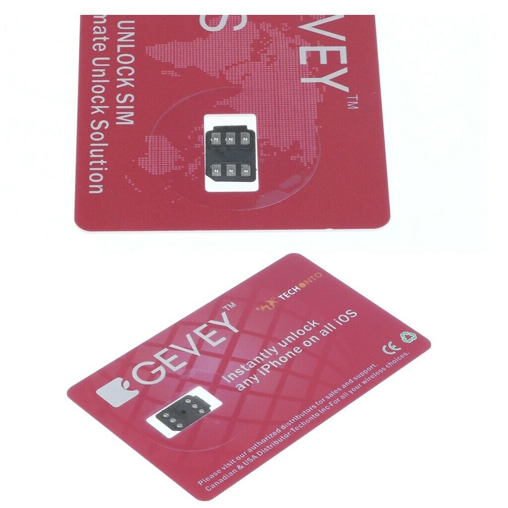 2x GPPLTE 4G+ Unlock Card Nano Sim For All  X/8/7/6S/6/5S/5/SE Plus + LTE Red