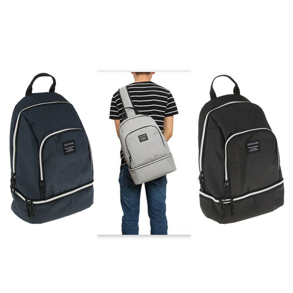 Outdoor Insulated Backpack Cooler Camping Travel Lunch Bag Storage Pouch Blue