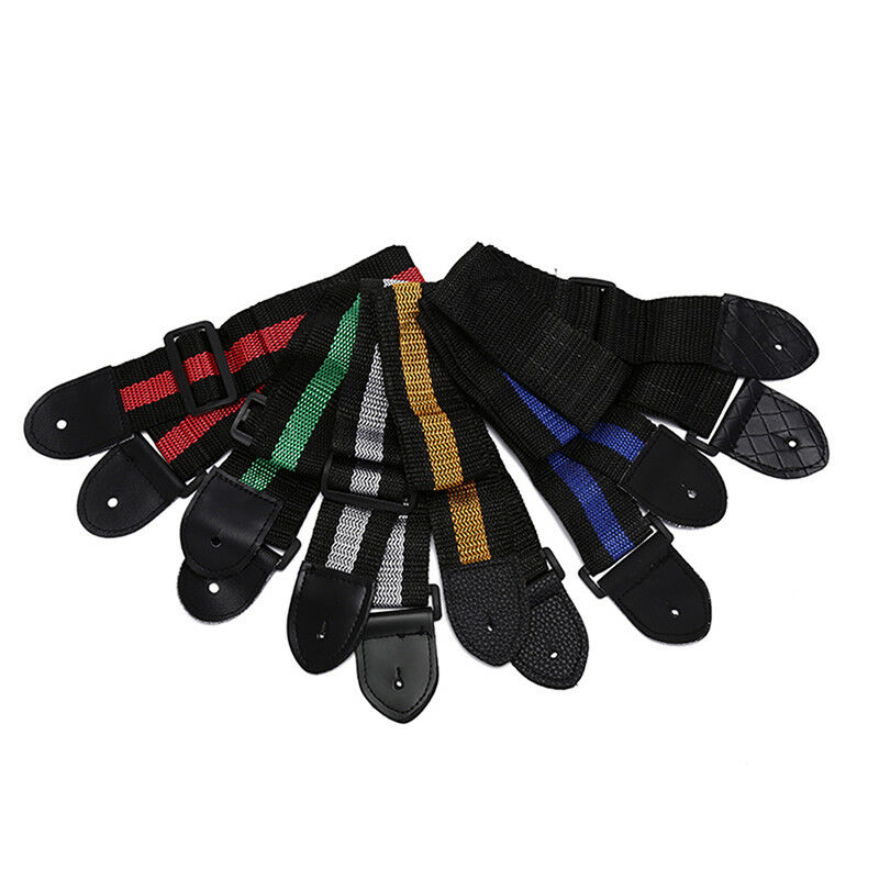 adjustable nylon guitar strap electric acoustic bass guitar strap ukulele EN Tt