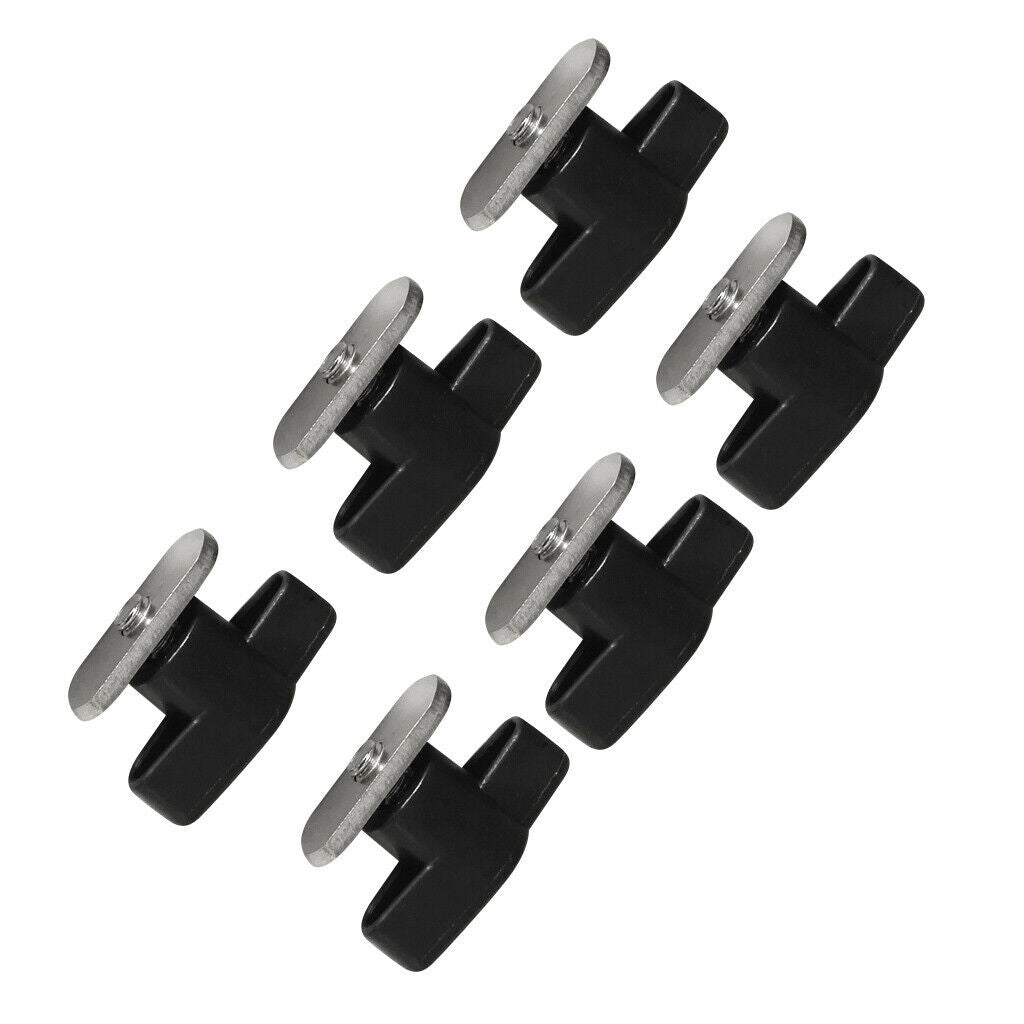 6 Pieces/Set Stainless Steel Screws with Nuts for Kayak Track/ Rail Mounting