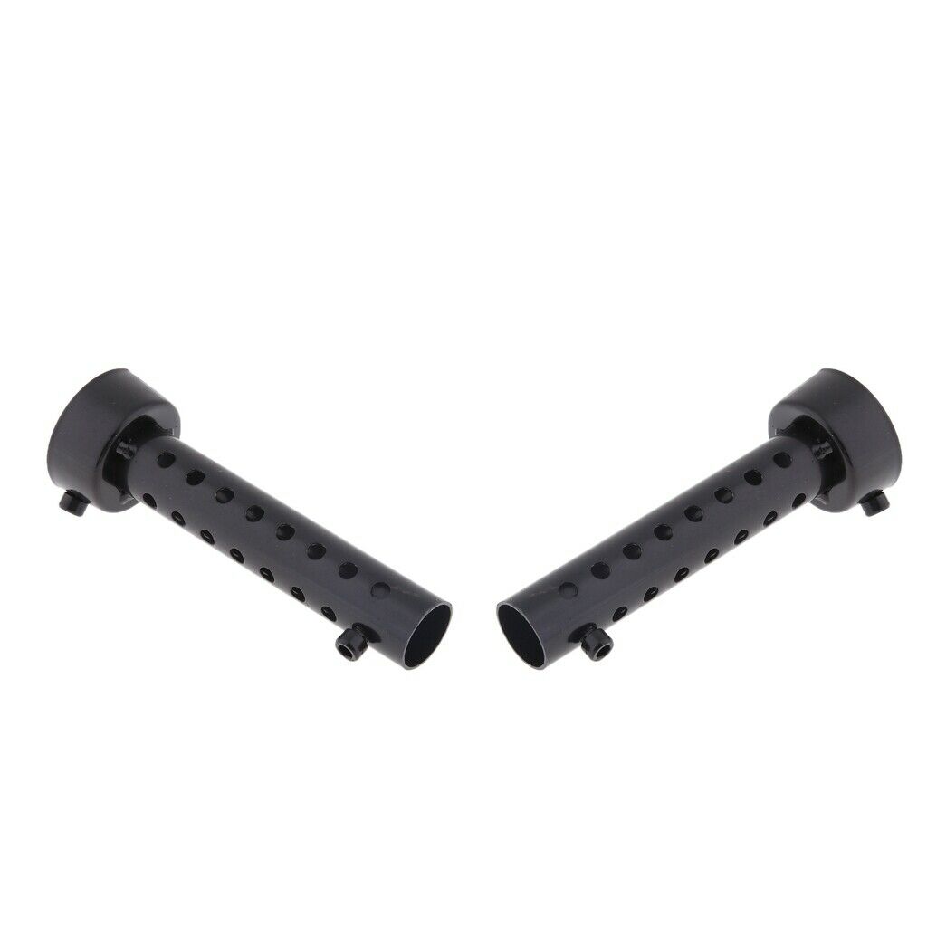 2pcs Motorcycle Motorbike 45mm Exhaust Can Pipe Baffle Muffler Silencer