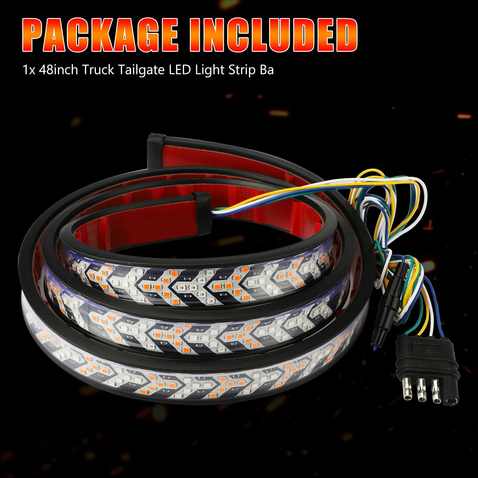 48" inch 432-LED Truck Strip Tailgate Turn Signal Brake Tail Reverse Light Bar