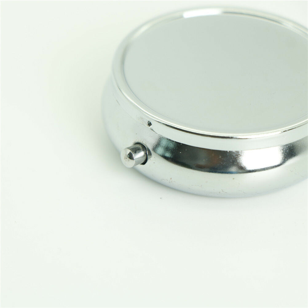 Portable Metal PillBox Medicine Organizer Container Medicine Case Storage .l8