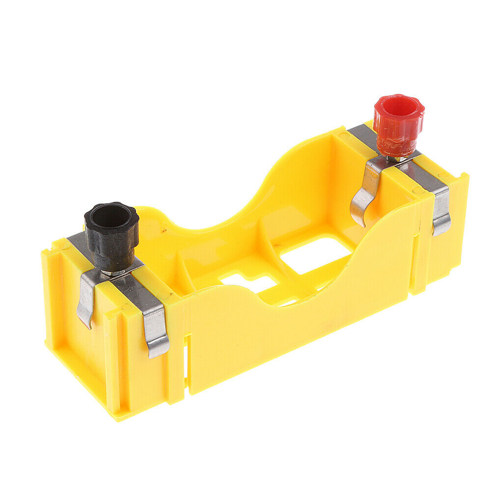 Yellow Plastic Battery Holder Cell 1 Size D Case Box for Physical Teaching