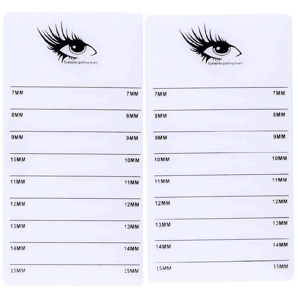 2x Acrylic False Lash Glue Pallet Eyelash Extension Stand Holder Board Plate