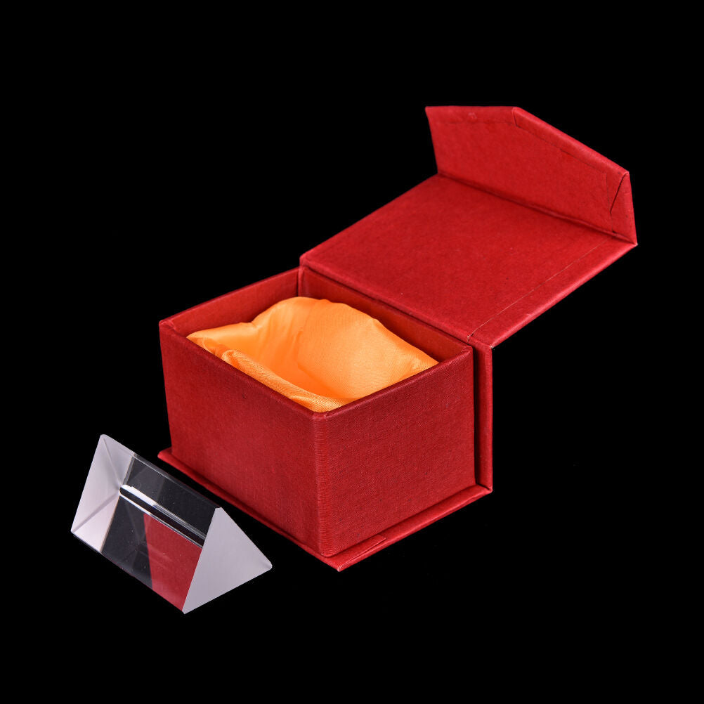 5cm Triangular Prism Teaching Optical Glass Triple Physics Light Spectrum N LS