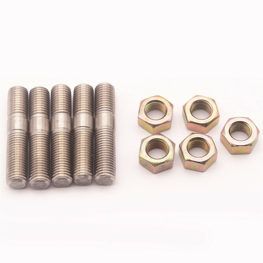 5 Set M10 x 1.25 Turbo Stud Kit for Mitsubishi DSM 1G EVO1~10 RHF5H VF22 Turbos