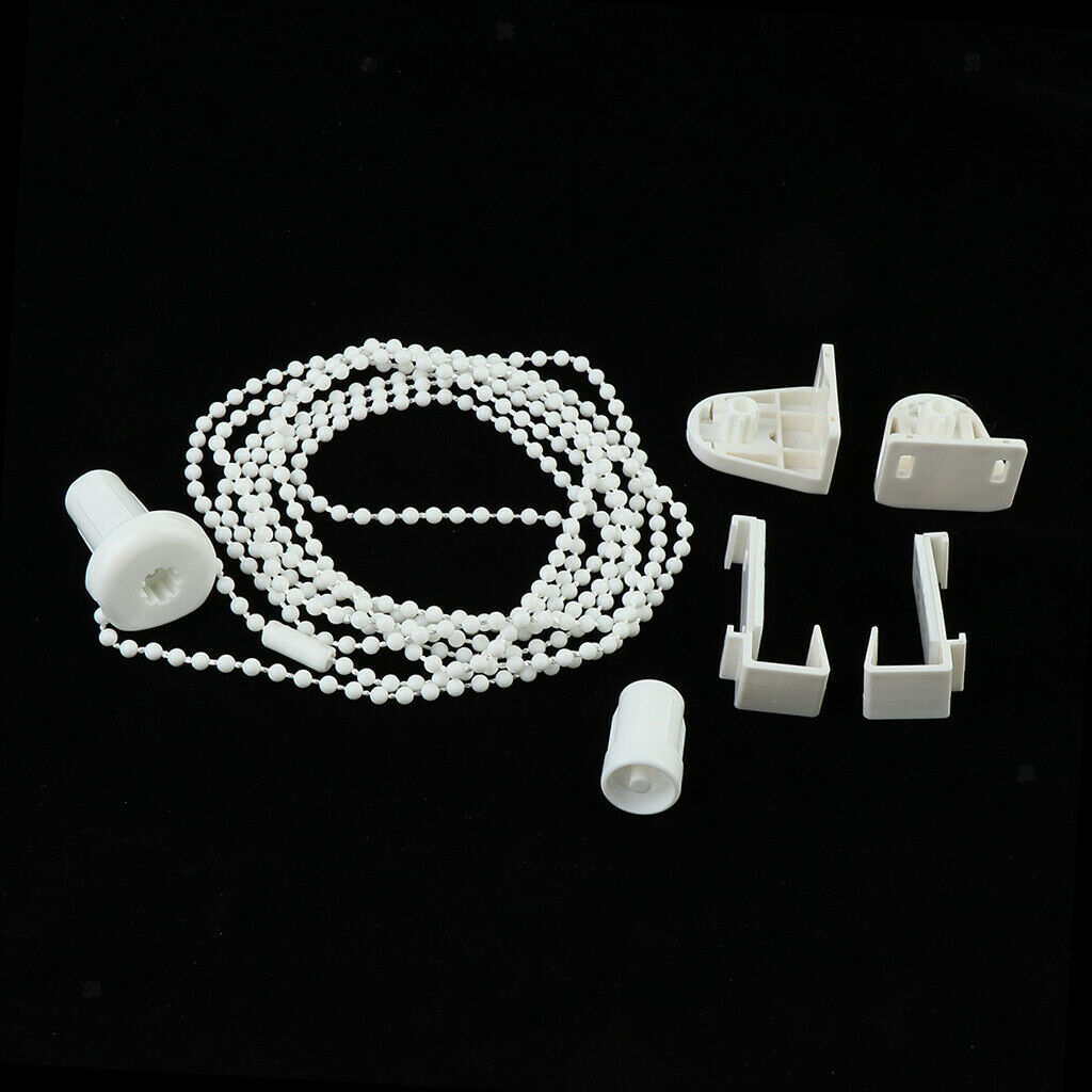 4x 17mm Roller Shade Clutch Bracket Chain 850mm Bead Chain Fitting Kit