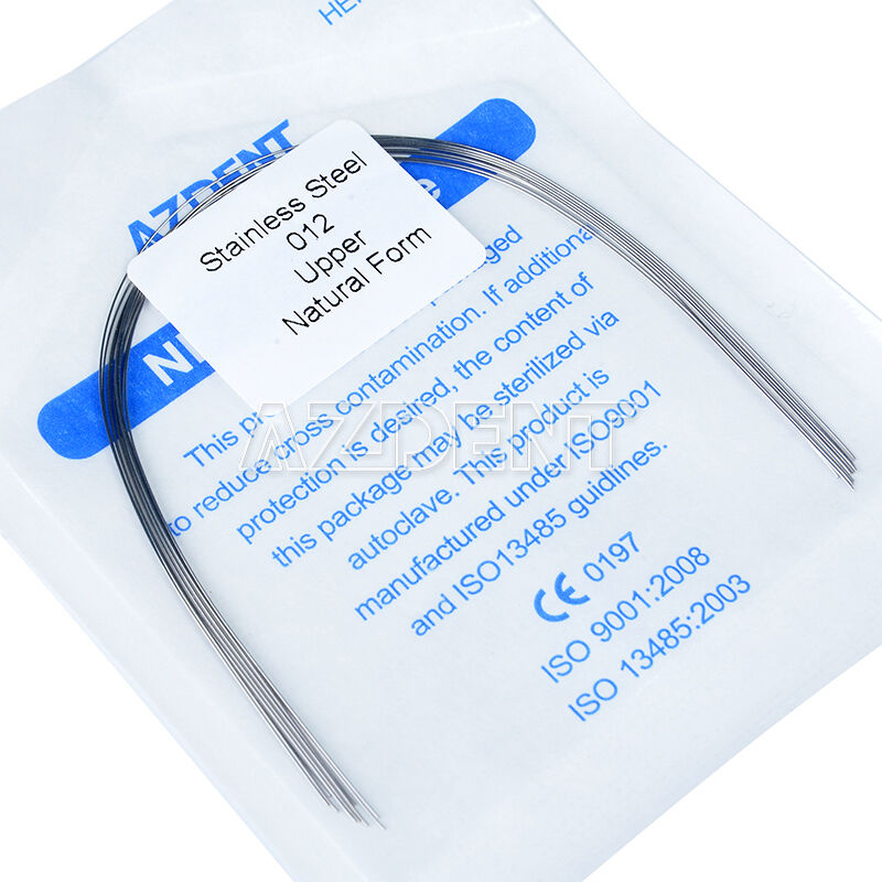 100Packs Dental Orthodontic Stainless Steel Round Natural Form Arch Wires AZDENT