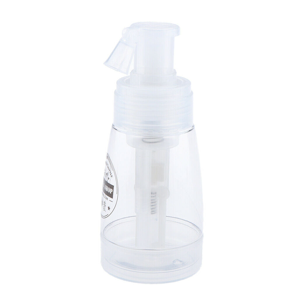 Assorted Large Head Brush With Clear Empty Glitter Powder Spray Bottles with