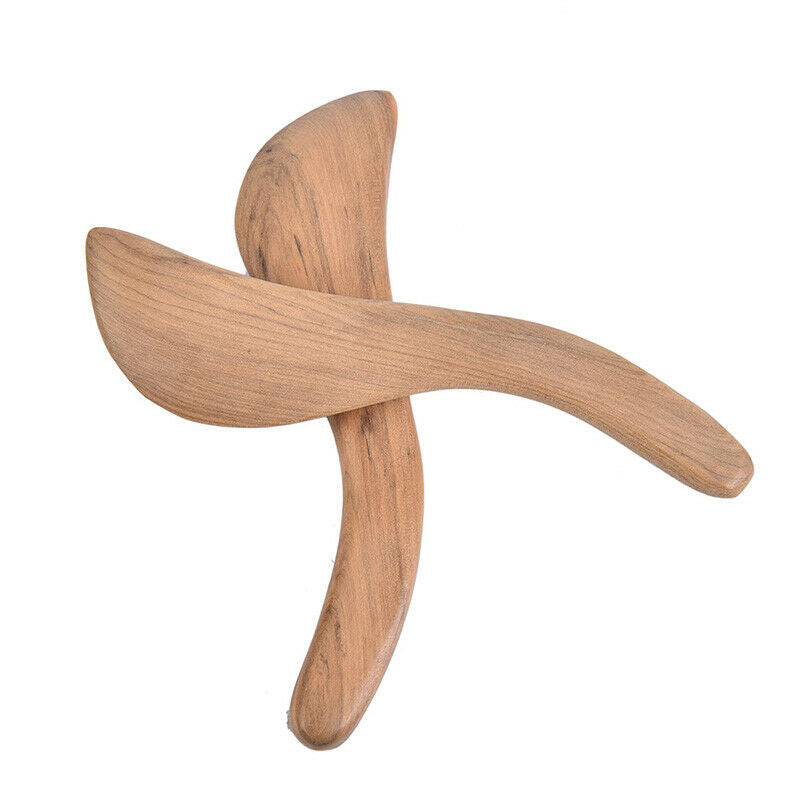 1PC Fragrant Wood Scraping Board S-shaped Wooden Scraper Massager Gua Sha.l8