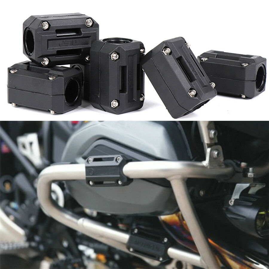 22/25/28mm Universal Motorcycle Engine Protection Guard Bumper Decor Block x2Pcs