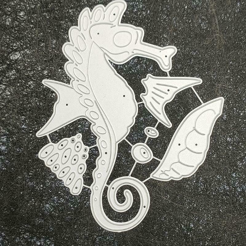 Hippocampus DIY Embossing Stencil Carbon Steel DIY Album Paper Card Mould
