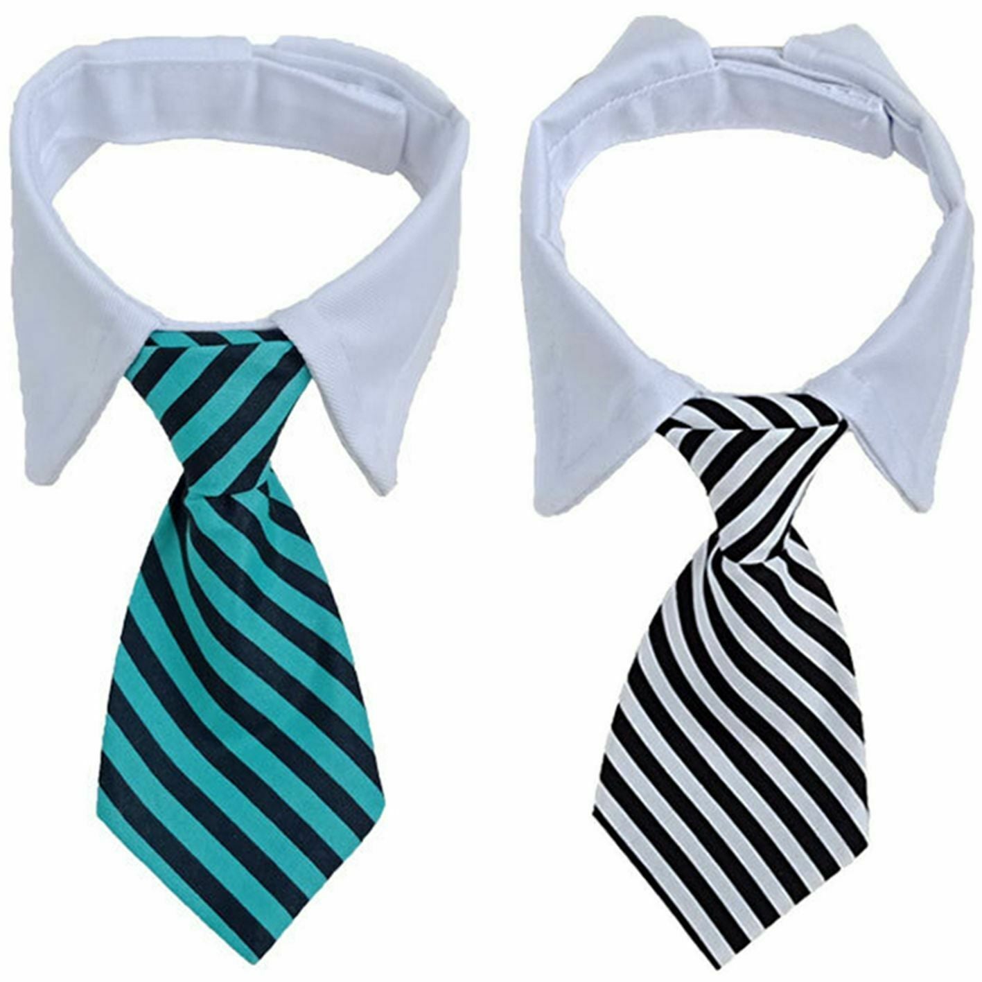 Pet Grooming Supplies Striped Tuxedo Bow Tie Collar Formal Dog Necktie