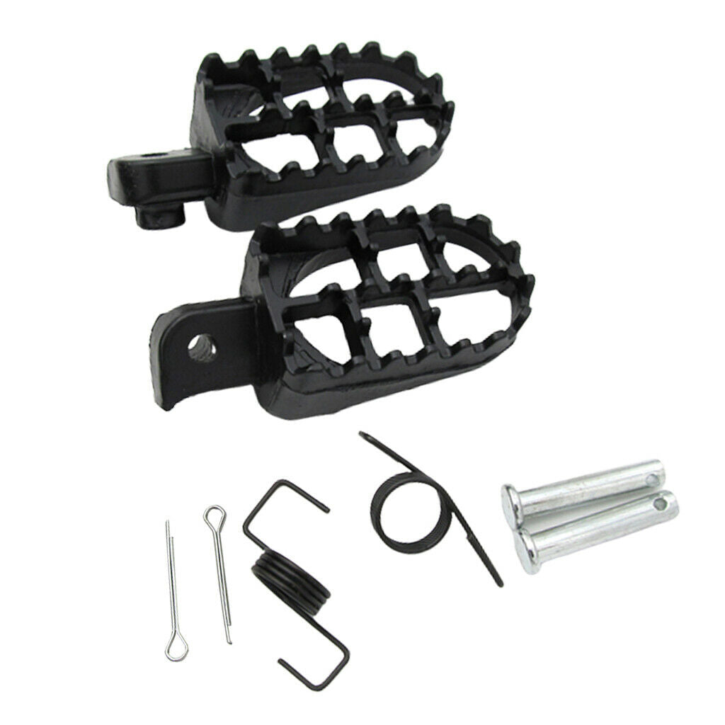 Black CNC Aluminium Alloy Footrest for Yamaha TW200 PW50 PW80 TTR90 TTR90E