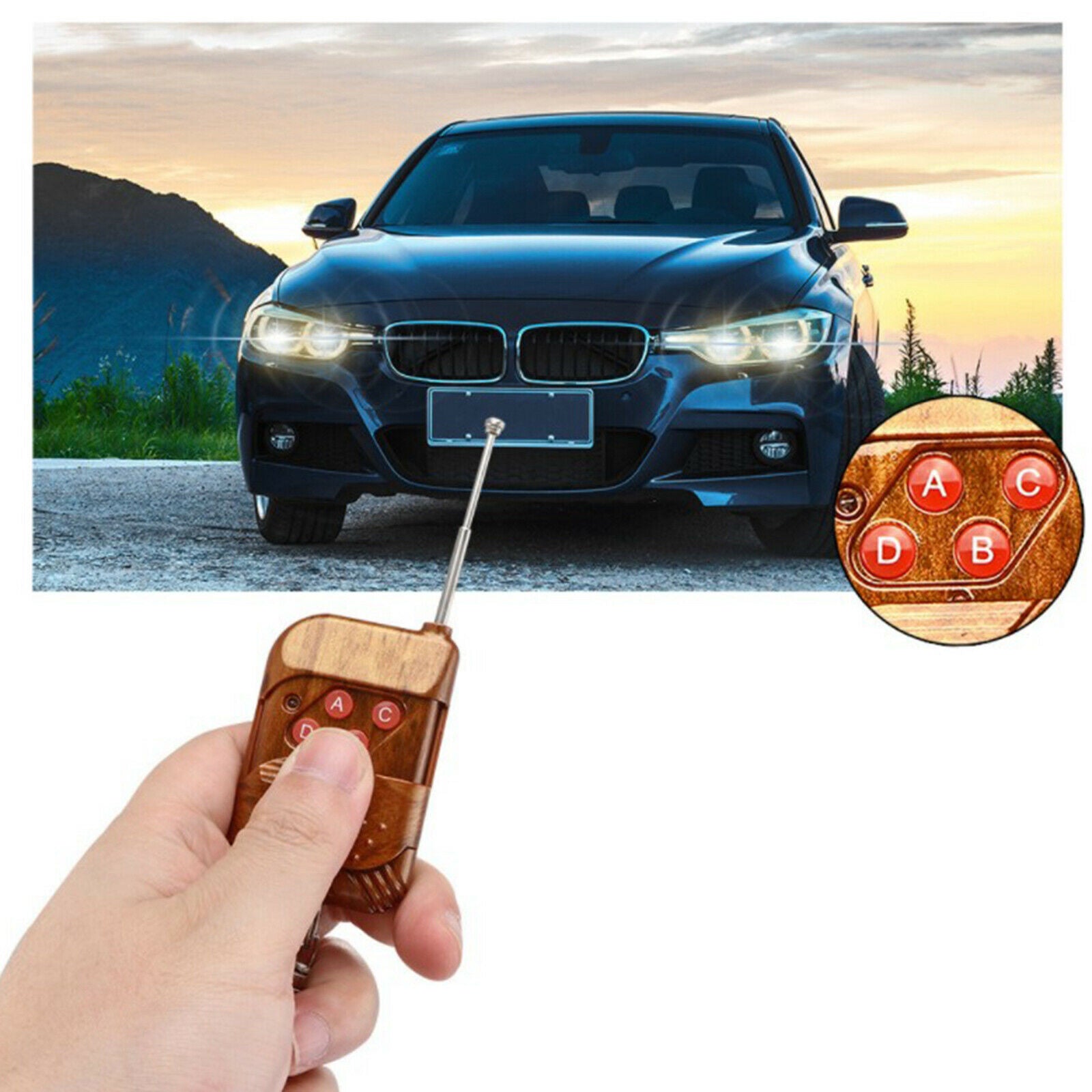 Eagle Eye Car Auto 12V LED Strobe Flash Light Lamps Wireless Remote Module