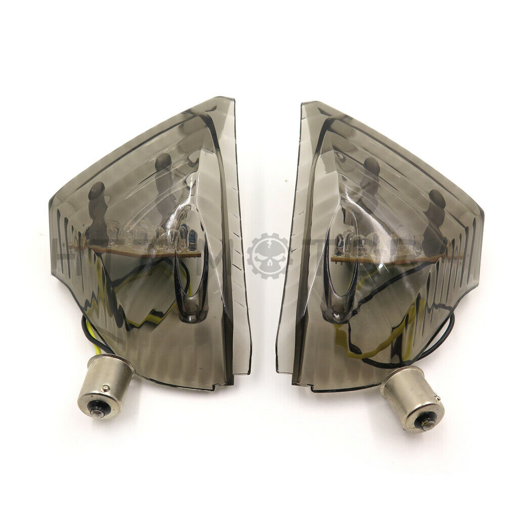 Turn Signal Smoke Lens Cover w/ LED FOR Suzuki GSXR600 750 06-07